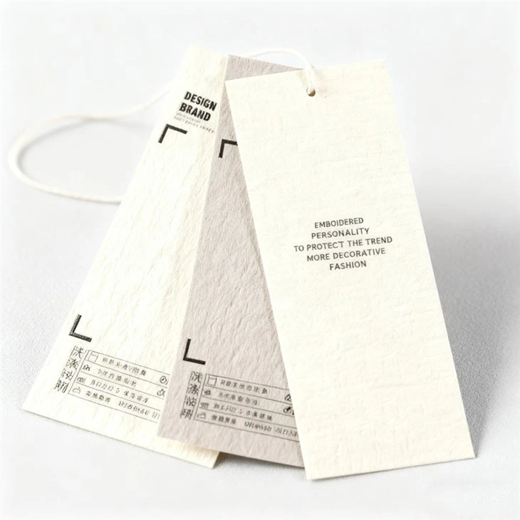 Clothing packaging label